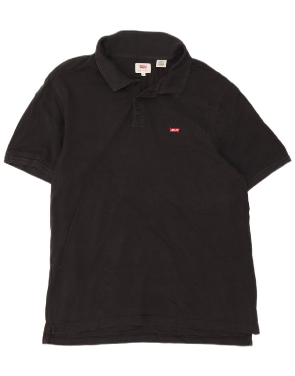 Ανδρικό πουκάμισο πόλο Levi's XL μαύρο βαμβακερό