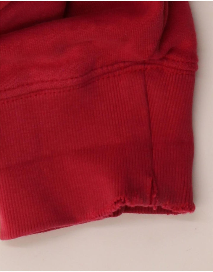 Ανδρικό γραφικό κουκούλα VINTAGE Μεσαίο κόκκινο βαμβακερό