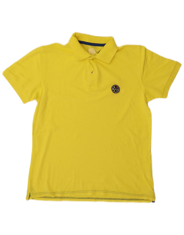 MAUI AND SONS Mens Polo Shirt Small Yellow Cotton