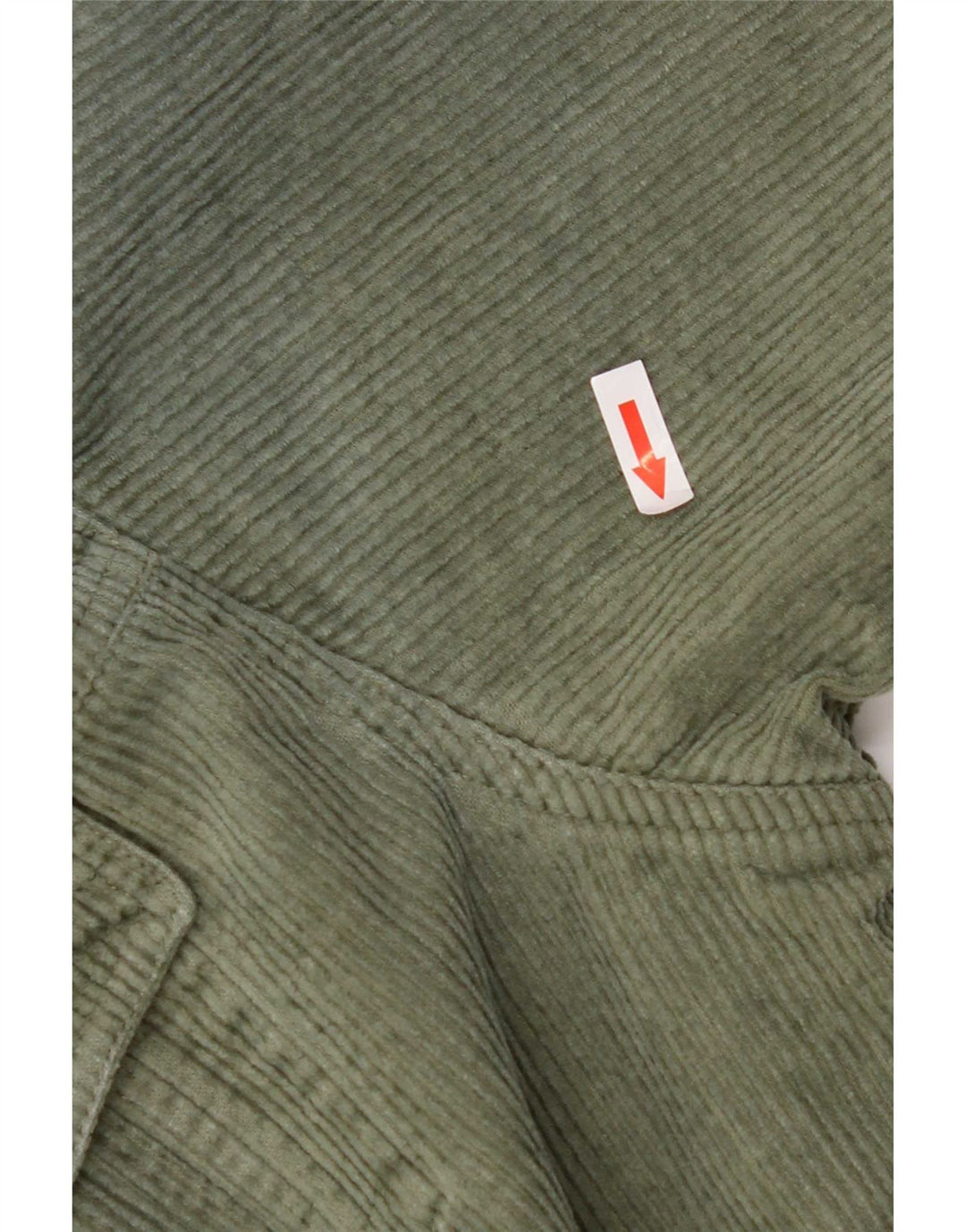 Zara Γυναικείο Κοτλέ Μπουφάν UK 10 Small Khaki Cotton