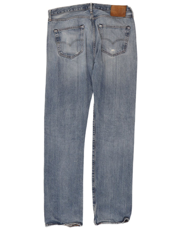 Levi's Mens Distressed Slim Jeans W34 L35 Blue