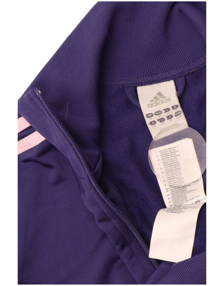 Γυναικεία αθλητική φόρμα ADIDAS Top Jacket UK 14 Medium Purple Polyester