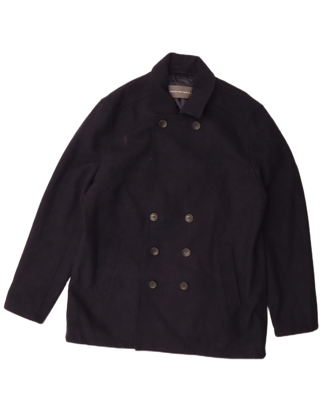 French Connection Ανδρικό παλτό μπιζελιού UK 44 2XL Navy Blue