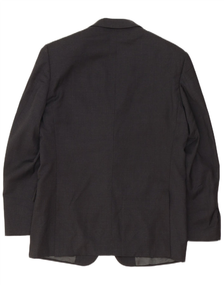 Valentino Ανδρικό Μπουφάν Blazer με 3 κουμπιά IT 48 Μεσαίο γκρι μαλλί