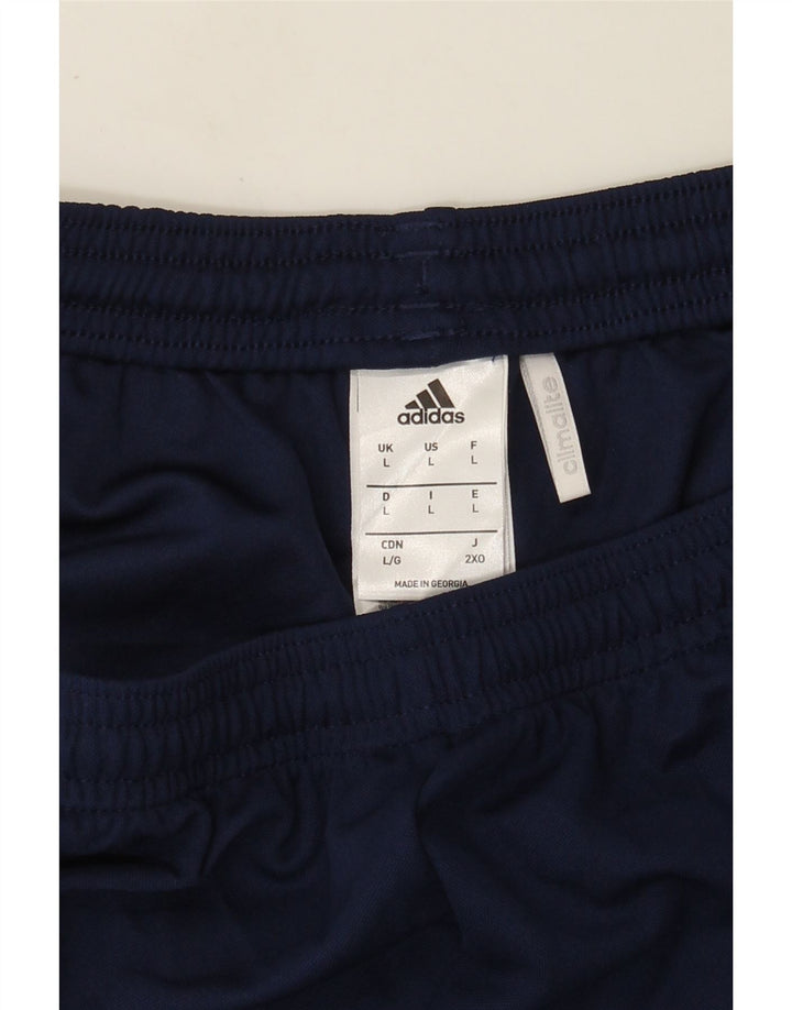 Ανδρικό αθλητικό σορτς Adidas Climalite μεγάλο μπλε ναυτικό πολυεστέρα