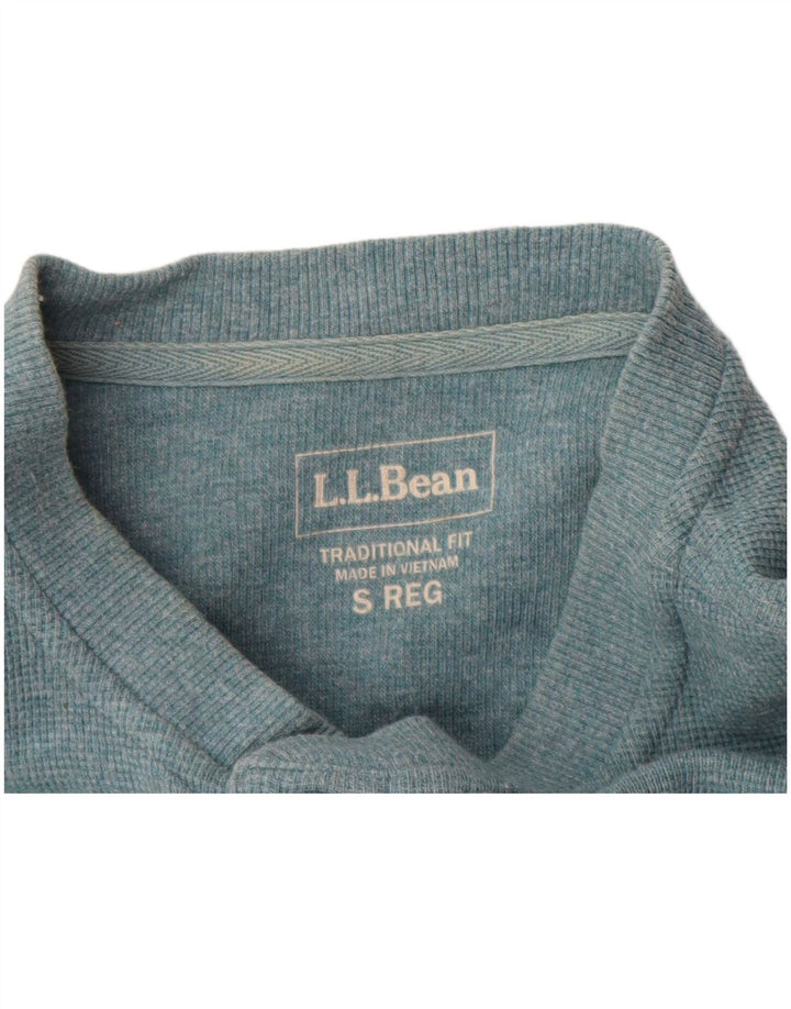 L.L.BEAN Ανδρικό τοπ με παραδοσιακή εφαρμογή Μακρυμάνικο μικρό μπλε βαμβακερό