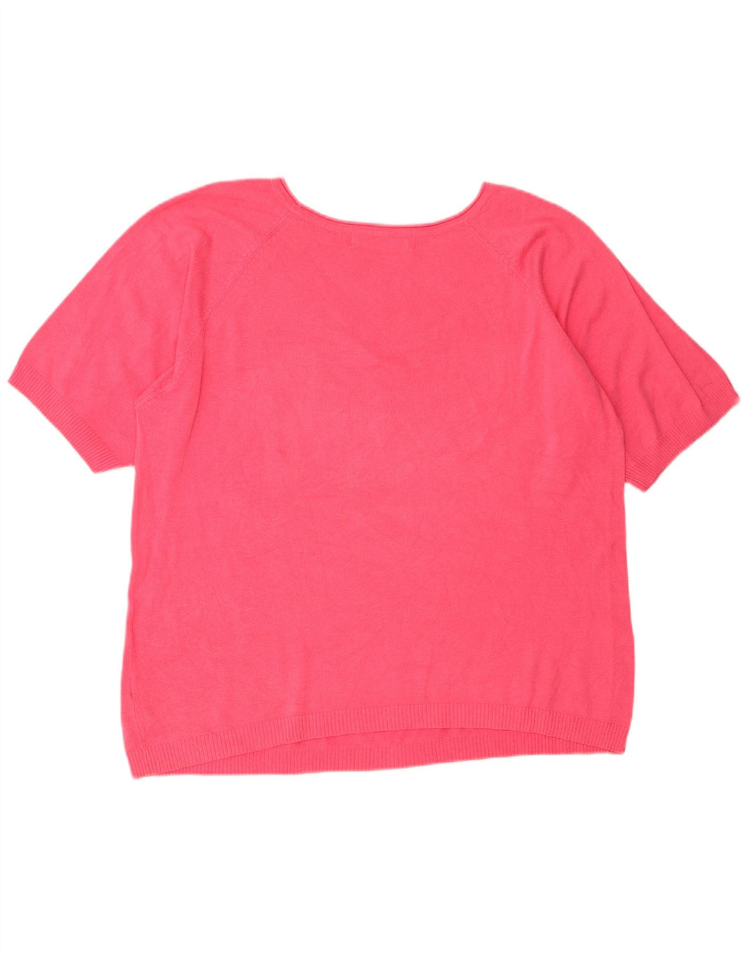 Zara Γυναικείο πουλόβερ με λαιμόκοψη μεγάλου μεγέθους UK 14 Medium Pink