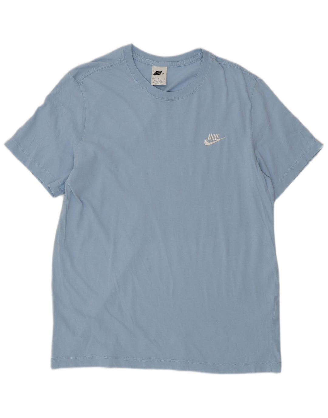Γυναικείο T-Shirt NIKE Top UK 16 μεγάλο μπλε βαμβακερό