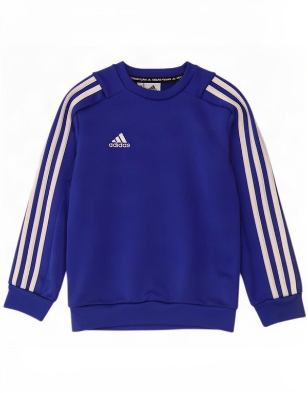 Φούτερ Adidas Boys Jumper 7-8 Years Blue Polyester