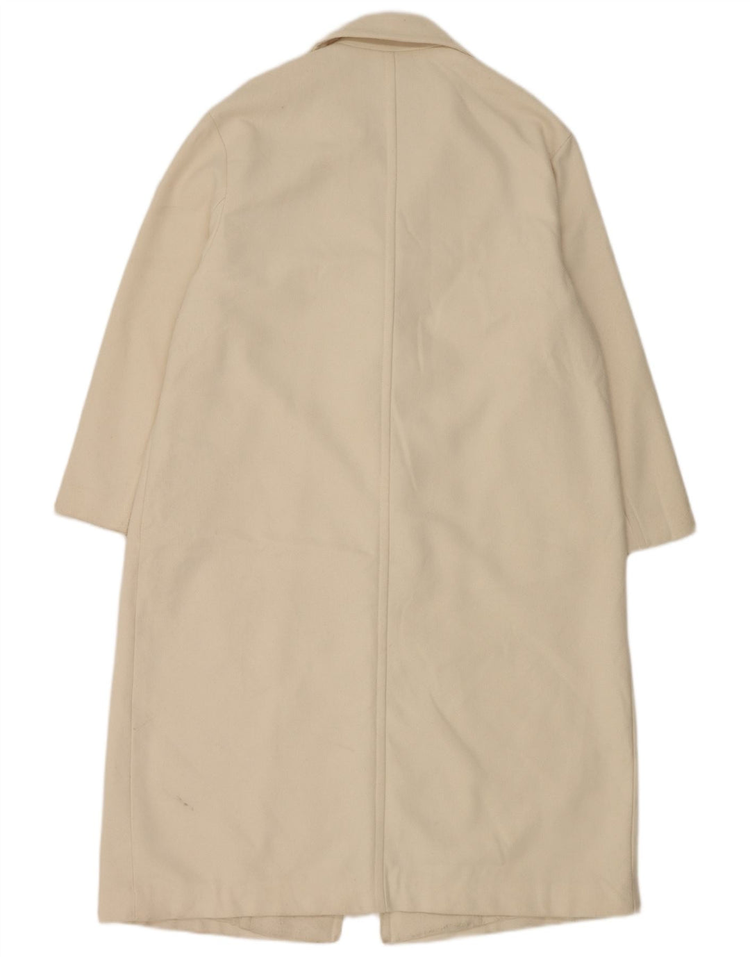 Zara Γυναικείο Παλτό UK 16 Large White Polyester