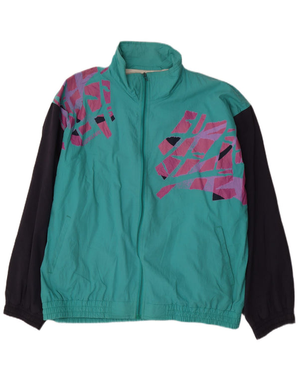 Ανδρική φόρμα VINTAGE Top Jacket XL Turquoise Colourblock Polyester