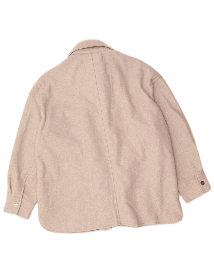 Zara Γυναικείο Σακάκι UK 14 Medium Beige Polyester