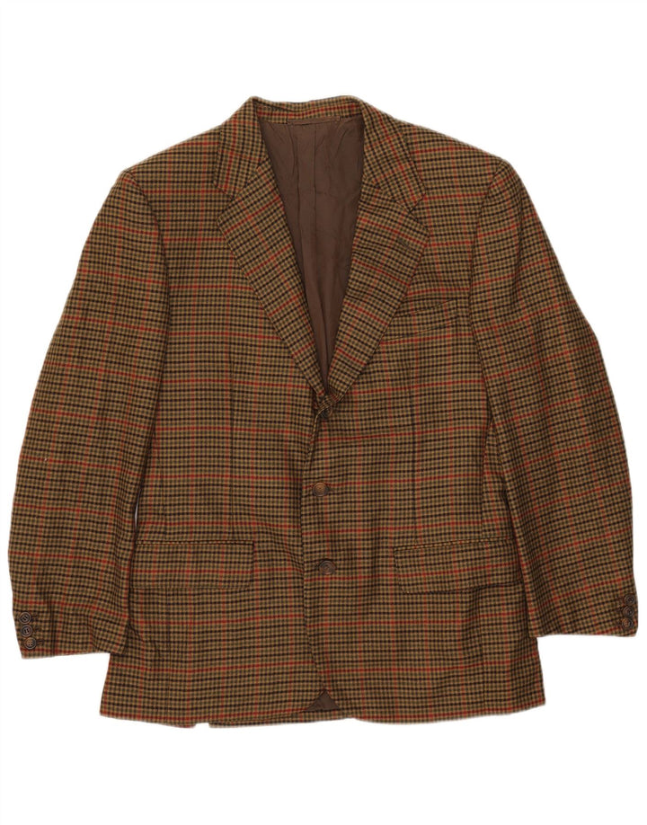 Loro Piana Ανδρικό σακάκι με 3 κουμπιά σακάκι IT 50 Large Khaki Houndstooth