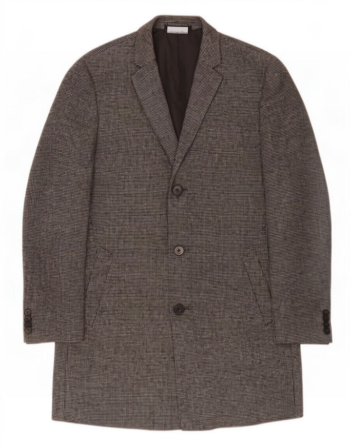 Ανδρικό πανωφόρι Marks & Spencer UK 40 Large Grey Wool
