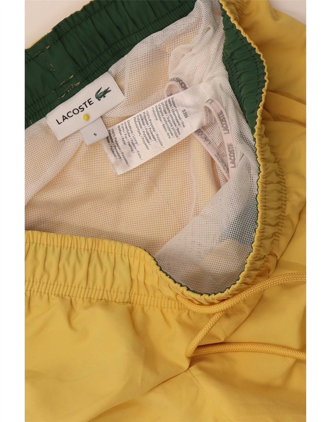Γυναικείο σορτς κολύμβησης Lacoste UK 10 Small Yellow Polyester