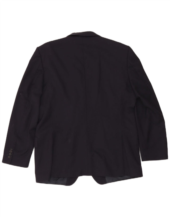 Gieves & Hawkes Ανδρικό σακάκι 2 κουμπιών UK 46 3XL Navy Blue Wool