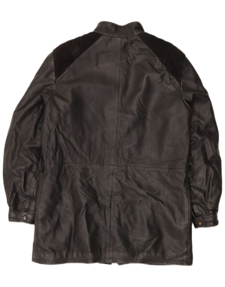Dama Γυναικείο Δερμάτινο Μπουφάν IT 44 Medium Black Colourblock Leather