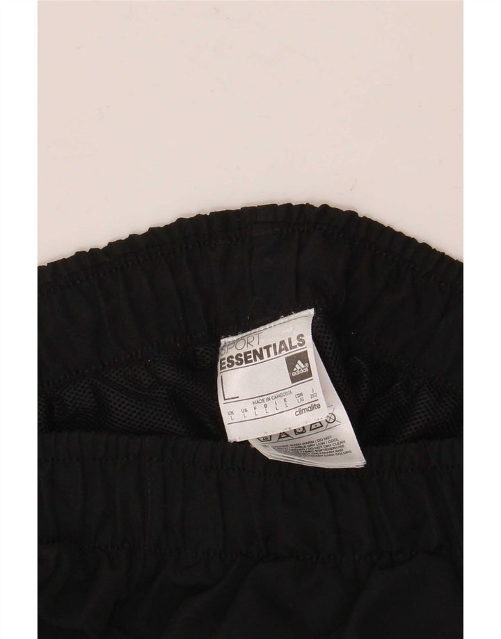 Ανδρικό σορτς Adidas Climalite Sport μεγάλο μαύρο πολυεστέρα
