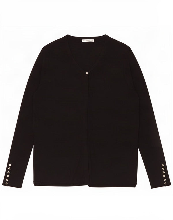Zara Γυναικεία Ζακέτα UK 16 Large Black
