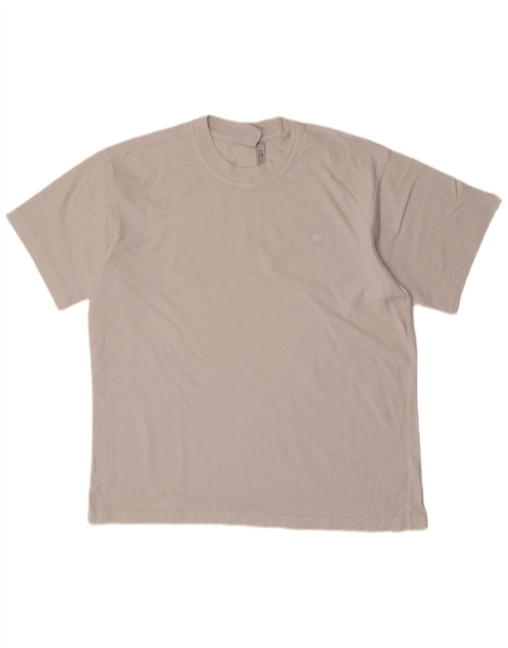 Ανδρικό T-Shirt Adidas Top μεγάλο λευκό βαμβακερό