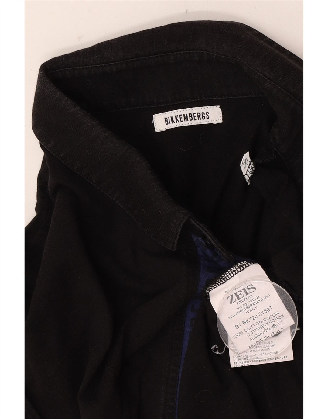 Ανδρικό μπλουζάκι πόλο Bikkembergs 2XL μαύρο βαμβακερό