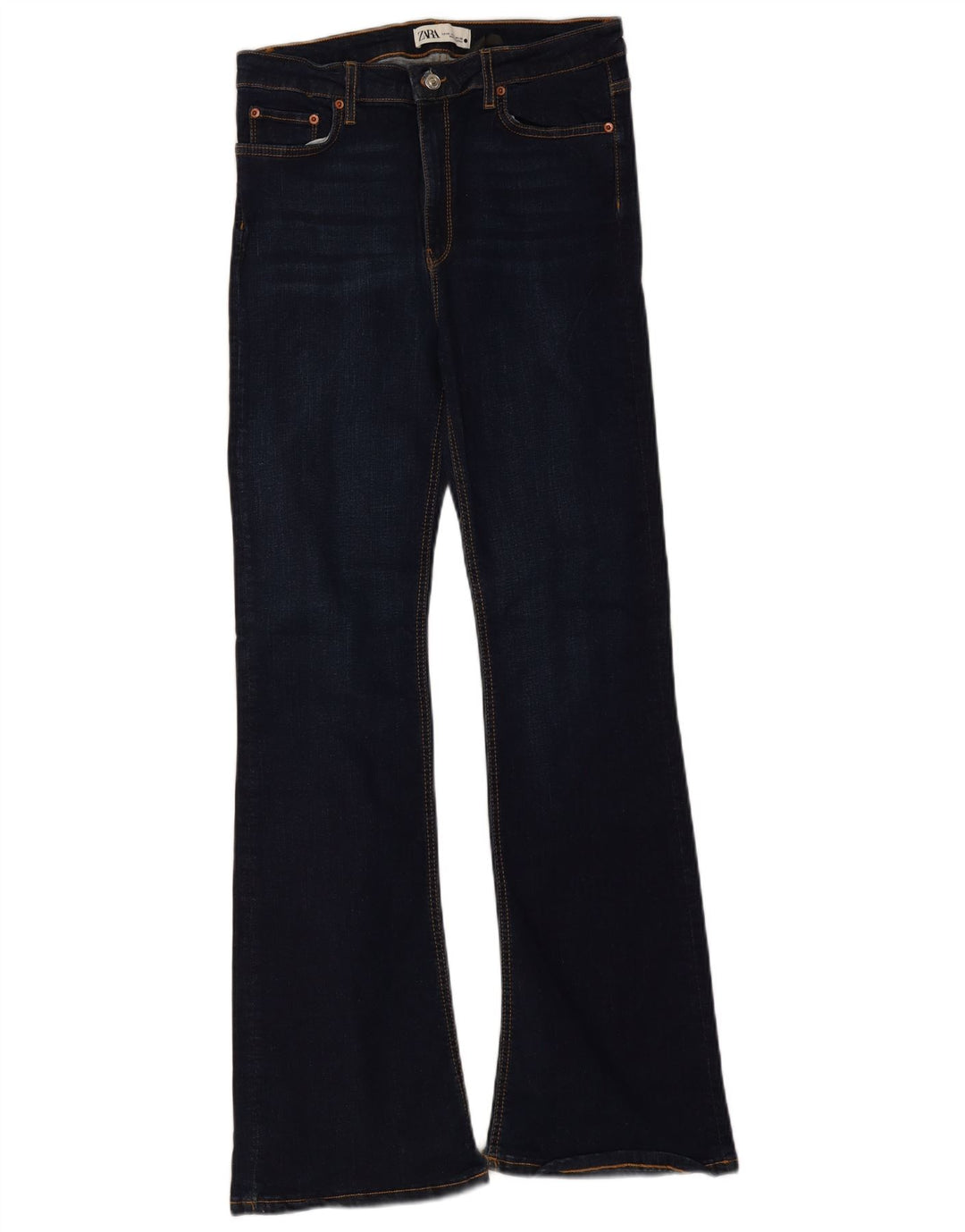Zara Γυναικείο Slim Flared Jeans EU 40 Medium W30 L32 Navy Blue Cotton