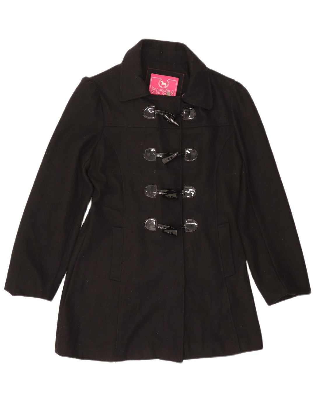 Tirdy γυναικείο παλτό Duffle UK 16 Large Black Wool