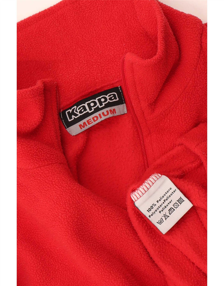 Kappa Ανδρικό φερμουάρ με λαιμόκοψη Fleece Jumper Μεσαίο κόκκινο πολυεστέρας