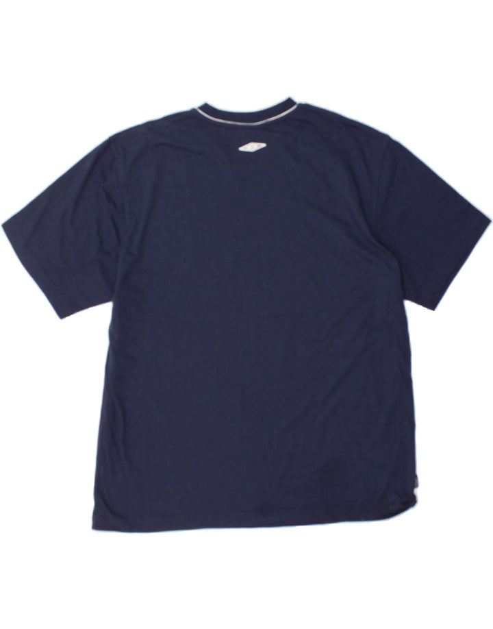 UMBRO Mens T-Shirt Top XL Navy Blue Polyester Vintage Umbro and Second-Hand Umbro from Messina Hembry 