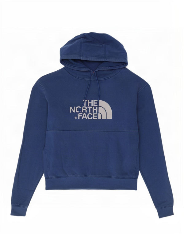 Ανδρικό γραφικό κουκούλα North Face, μεσαίο μπλε βαμβακερό