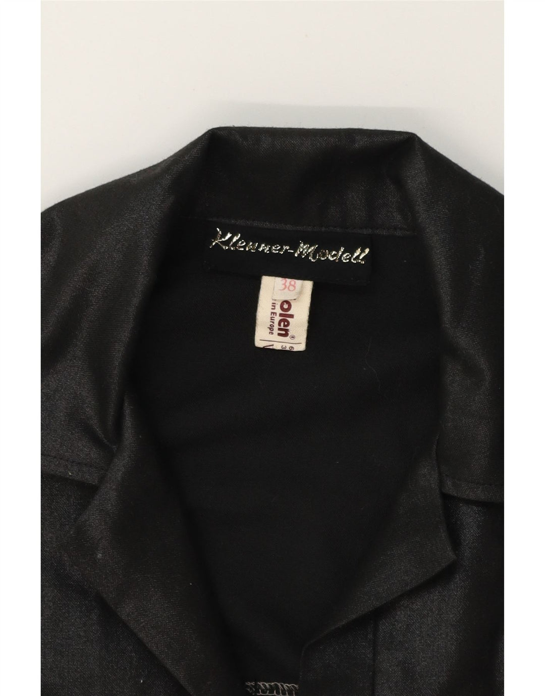 DIOLEN Womens Jumpsuit EU 38 Medium  Black Polyester Vintage Diolen and Second-Hand Diolen from Messina Hembry 