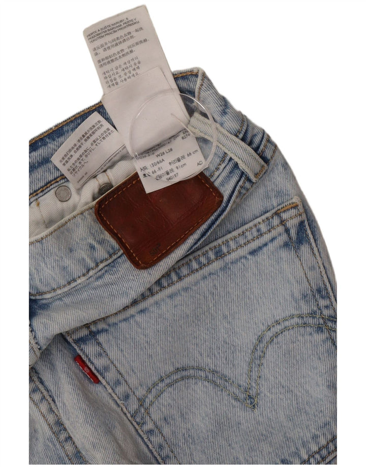 Levi's Womens 501 Straight Jeans W26 L28 Blue Cotton