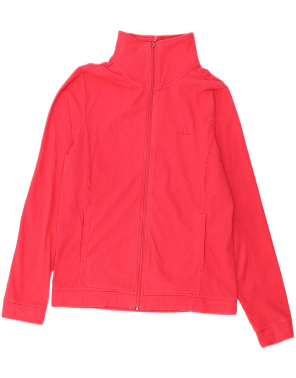 Adidas Γυναικείο Fleece Jacket UK 16 Large Red Polyester