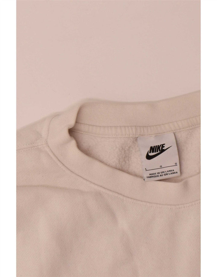 Ανδρικό φούτερ Nike Jumper, μεγάλο λευκό βαμβακερό