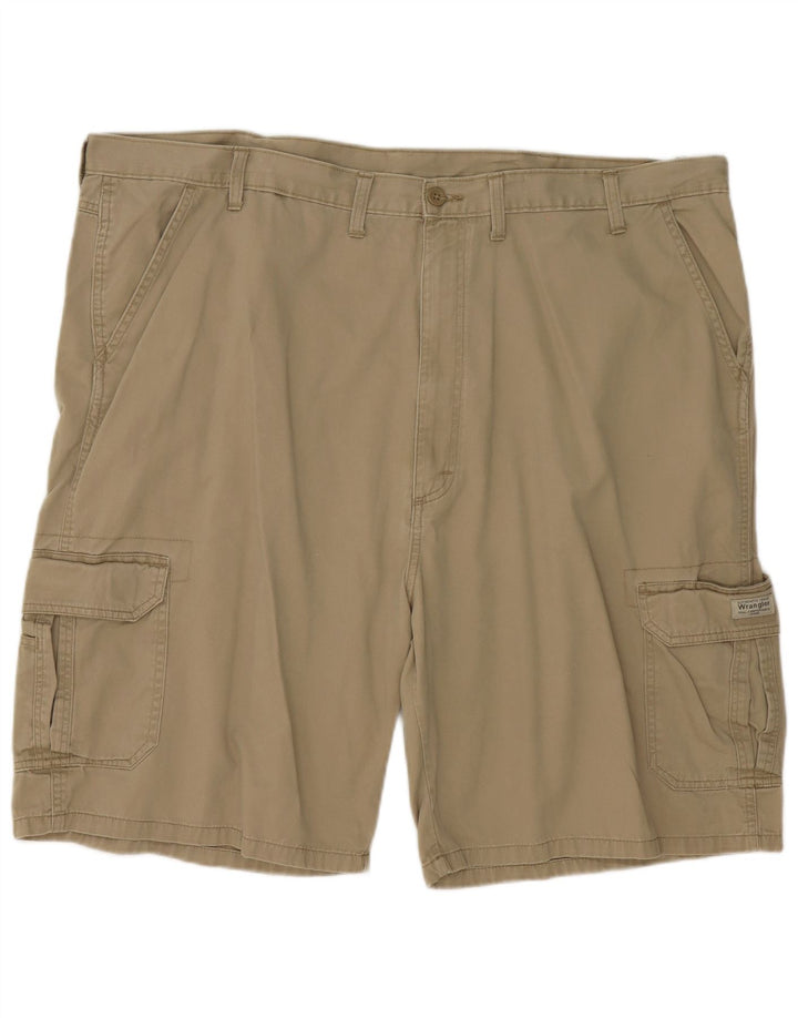 Ανδρικό σορτς Cargo Wrangler W46 3XL Χακί βαμβακερό