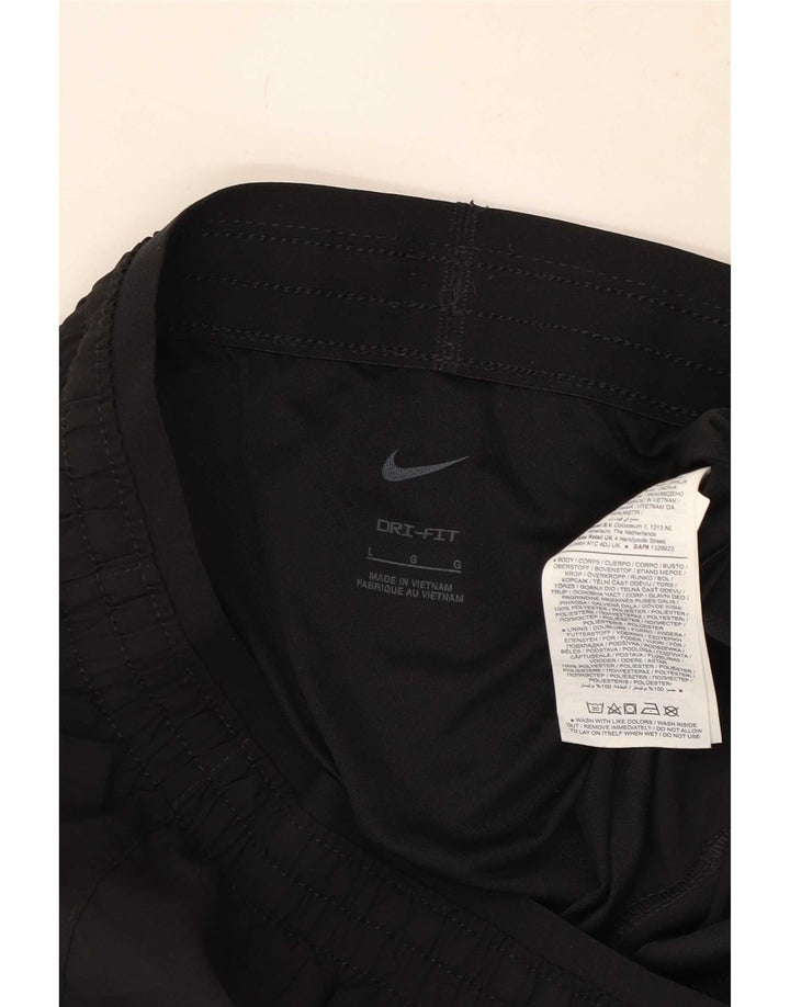 Γυναικείο αθλητικό σορτς Nike Dri Fit UK 14 μεγάλο μαύρο πολυεστέρα