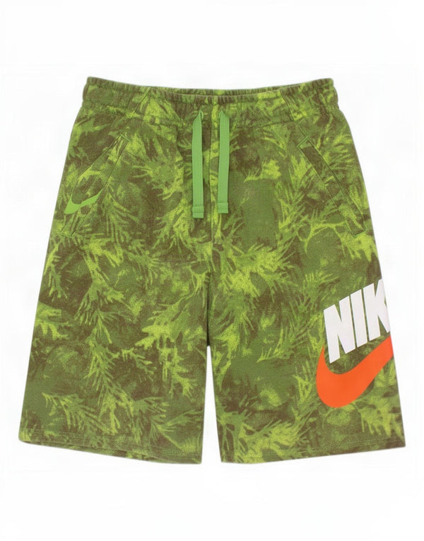 Nike Boys Graphic Sport σορτς 13-14 ετών XL Πράσινο βαμβακερό καμουφλάζ