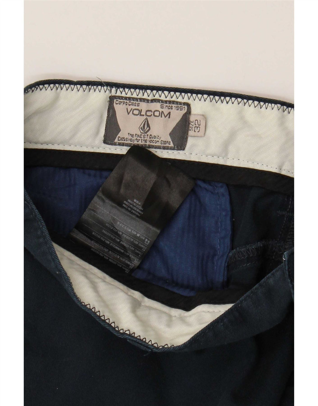 Ανδρικό σορτς Chino Volcom W32 Βαμβακερό μεσαίο ναυτικό