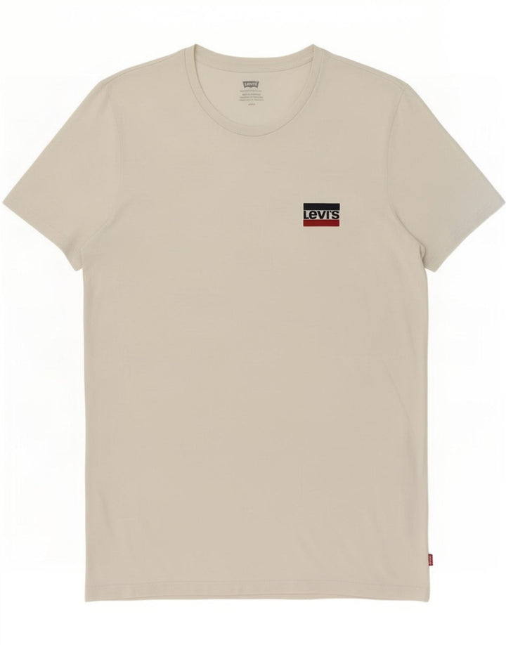 Ανδρικό T-Shirt Levi's Top μεγάλο λευκό βαμβακερό