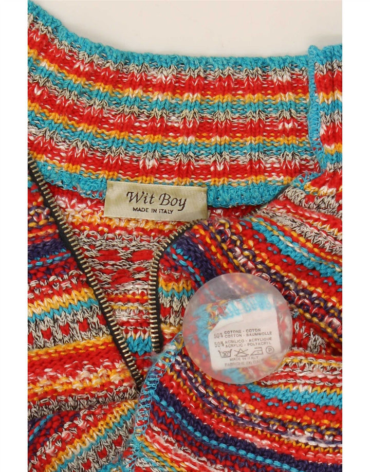 Γυναικεία ζακέτα Wit Boy Crop UK 12 μεσαία πολύχρωμα ριγέ