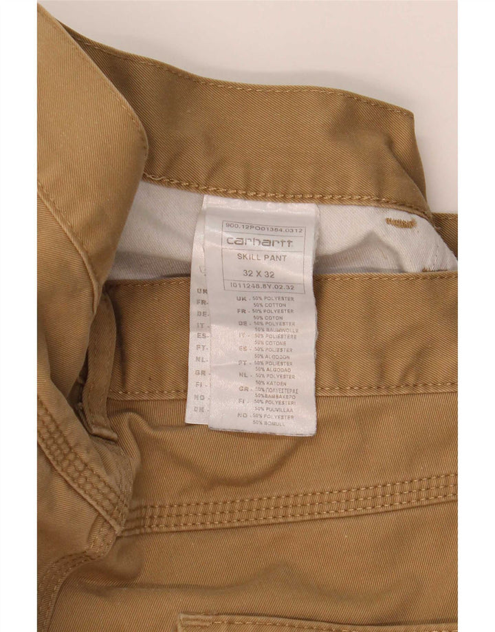 Ανδρικό ίσιο casual παντελόνι Carhartt W32 L32 καφέ πολυεστέρας
