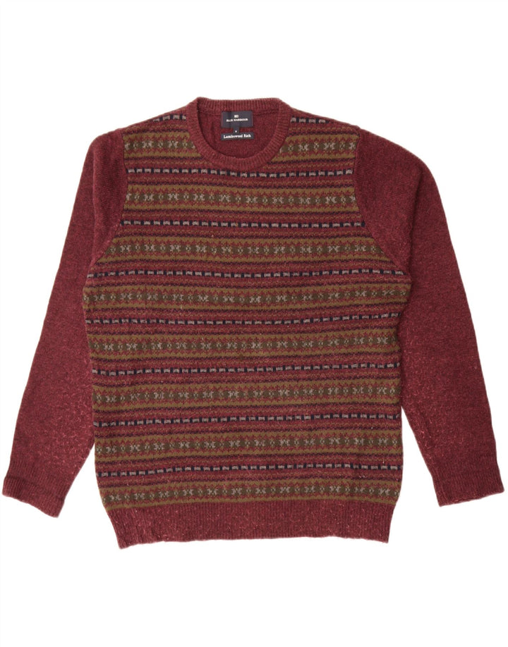 Ανδρικό πουλόβερ Marks & Spencer Blue Harbor Crew Neck Jumper Medium Burgundy