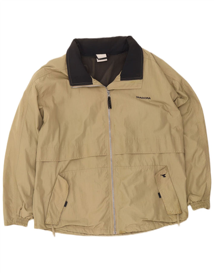 Diadora Ανδρικό μπουφάν βροχής UK 42 XL Beige Polyamide