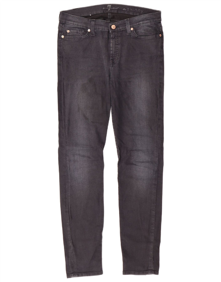 7 FOR ALL MANKIND Γυναικείο Skinny Jeans W32 L29 Μαύρο βαμβακερό