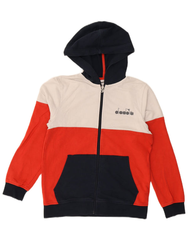 Diadora Boys Zip Hoodie πουλόβερ 11-12 ετών XL Πολύχρωμο Colourblock