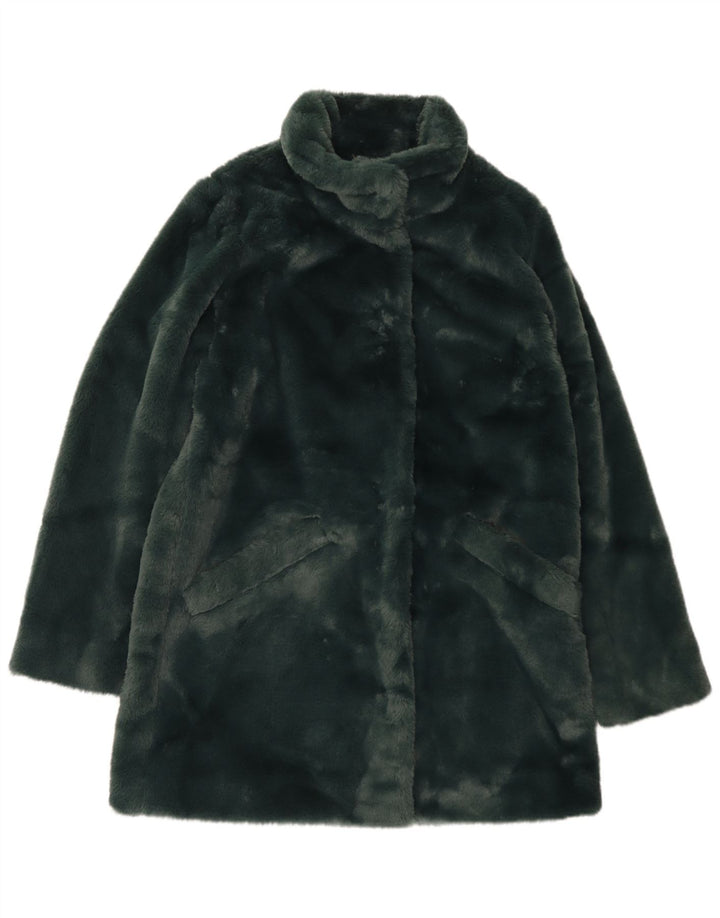 Fat Face Γυναικείο Πανωφόρι από Faux Fur UK 10 Small Green Polyester