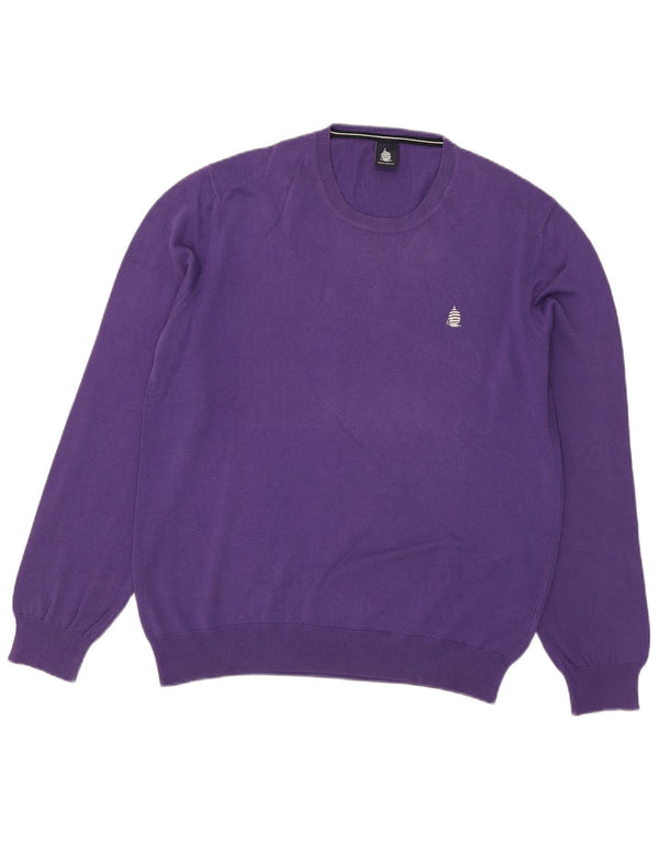 Ανδρικό πουλόβερ Marina Yachting Crew Neck Jumper 2XL Μωβ βαμβακερό