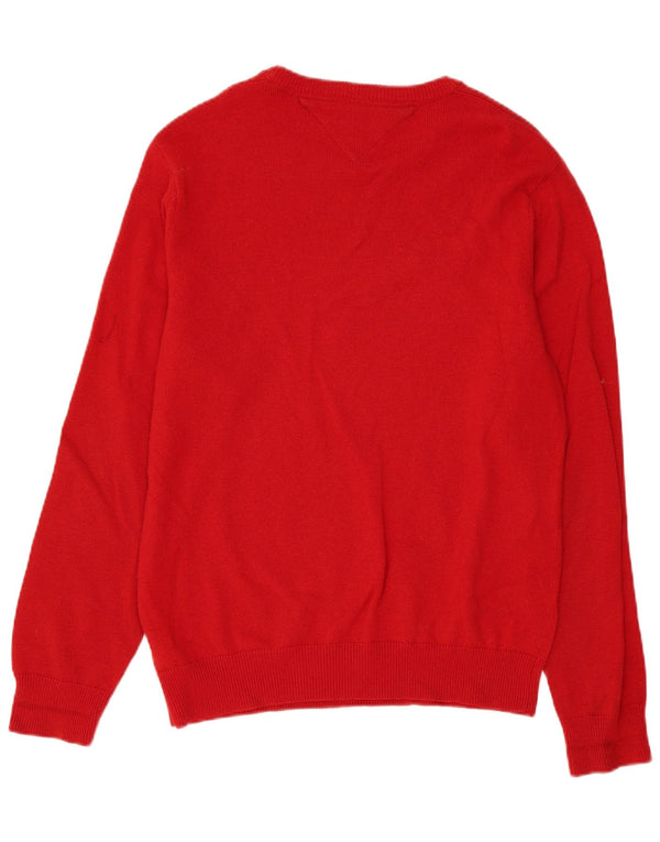 Ανδρικό πουλόβερ Tommy Hilfiger Boat Neck Jumper Large Red Lambswool