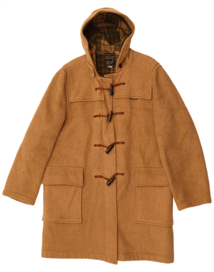 Γυναικείο παλτό Duffle με κουκούλα Gloverall UK 42 XL Μπεζ μαλλί