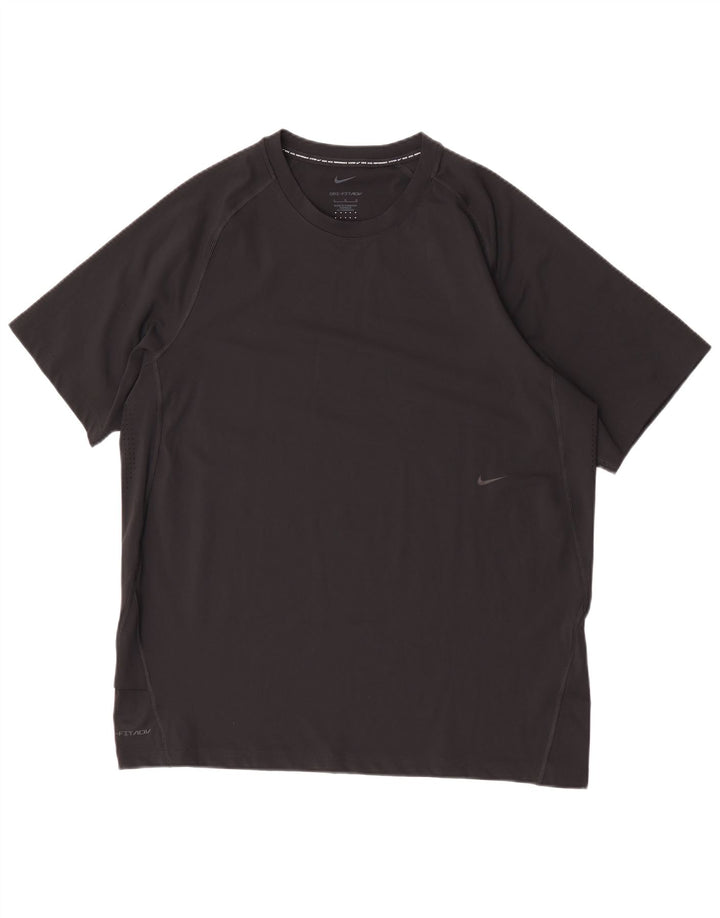 Ανδρικό T-shirt Nike Dri Fit Top Large Μαύρο Πολυεστέρας